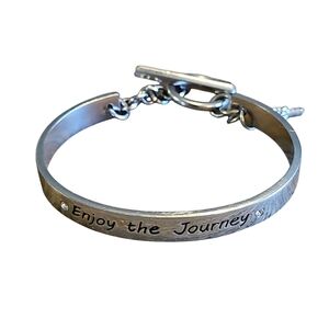 BCBGeneration Bangle Affirmation Toggle Bracelet- Enjoy the Journey